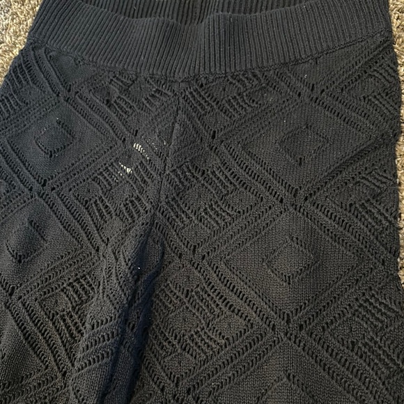 FREE PEOPLE Black Get Away Fauxchet Cardigan & Pants Set - Picture 8 of 10